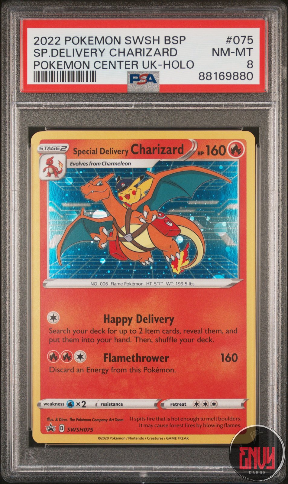 Special Delivery Charizard Holo 075 Pokemon Center United Kingdom Pokemon PSA 8