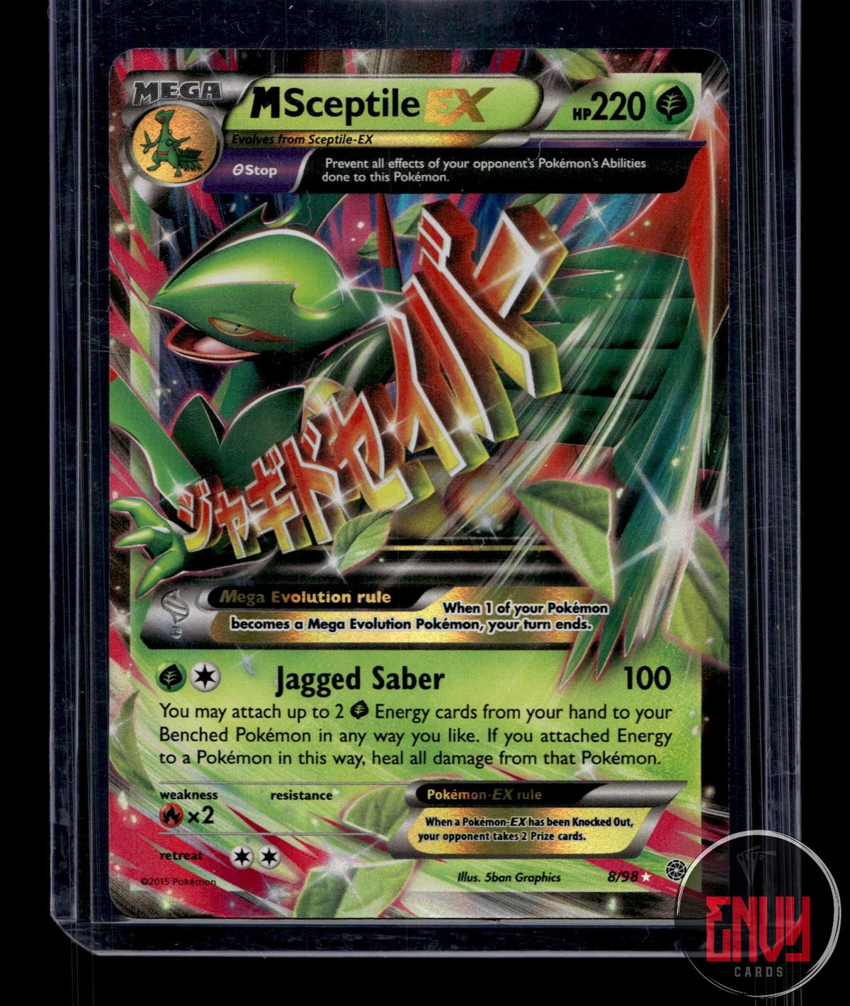 M Sceptile EX NM 8/98 EX Rare Ancient Origins Pokemon Holo