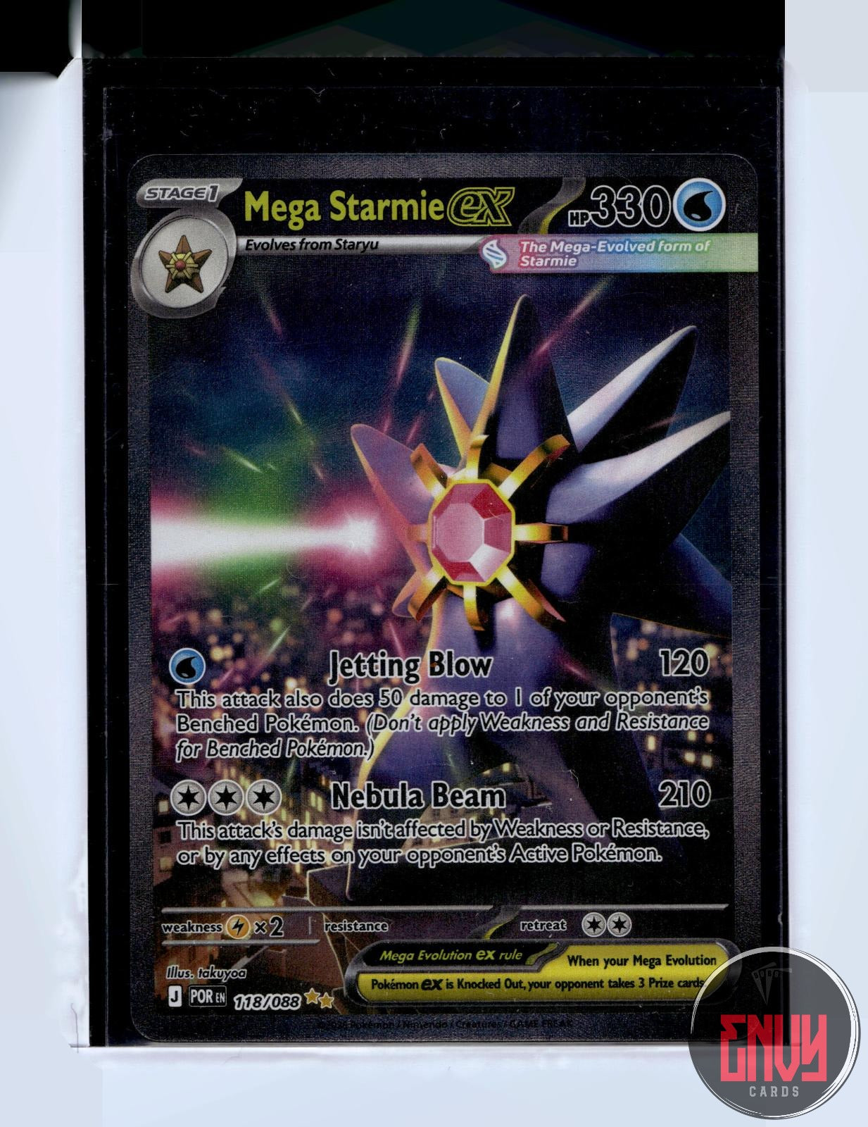 Mega Starmie ex NM 118/088 Special Illustration Rare Perfect Order Pokemon