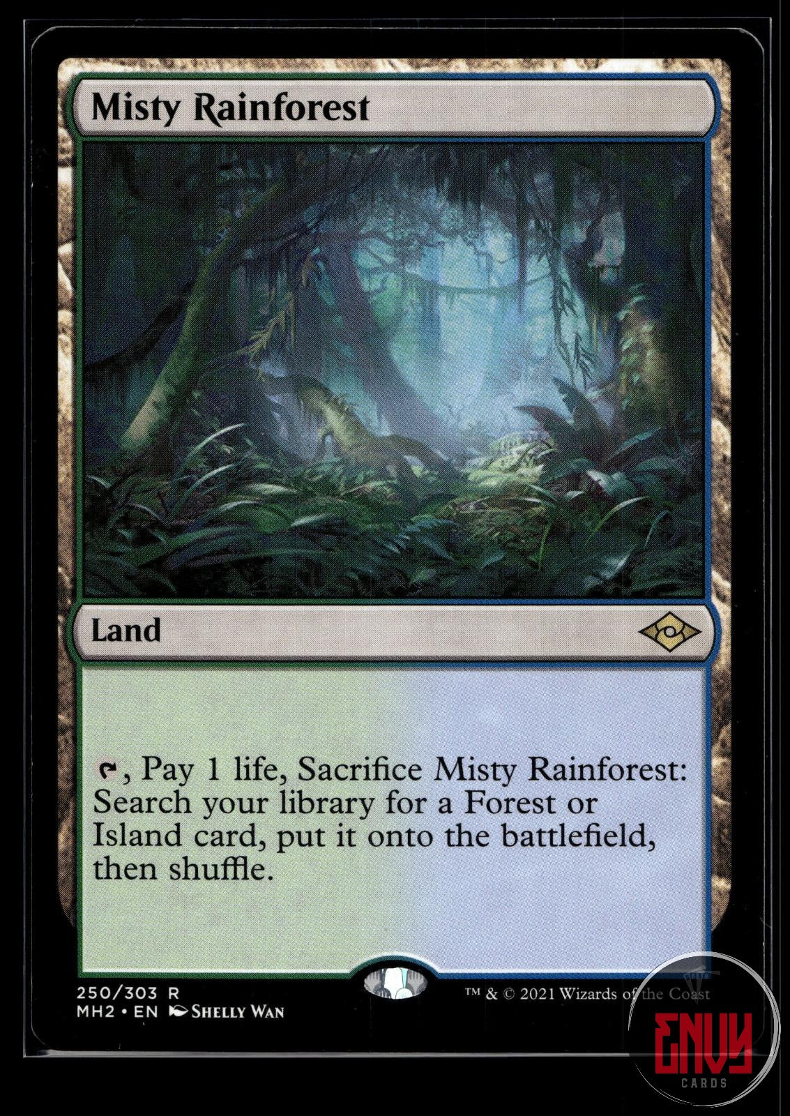 Misty Rainforest Near Mint 250 Rare Modern Horizons 2