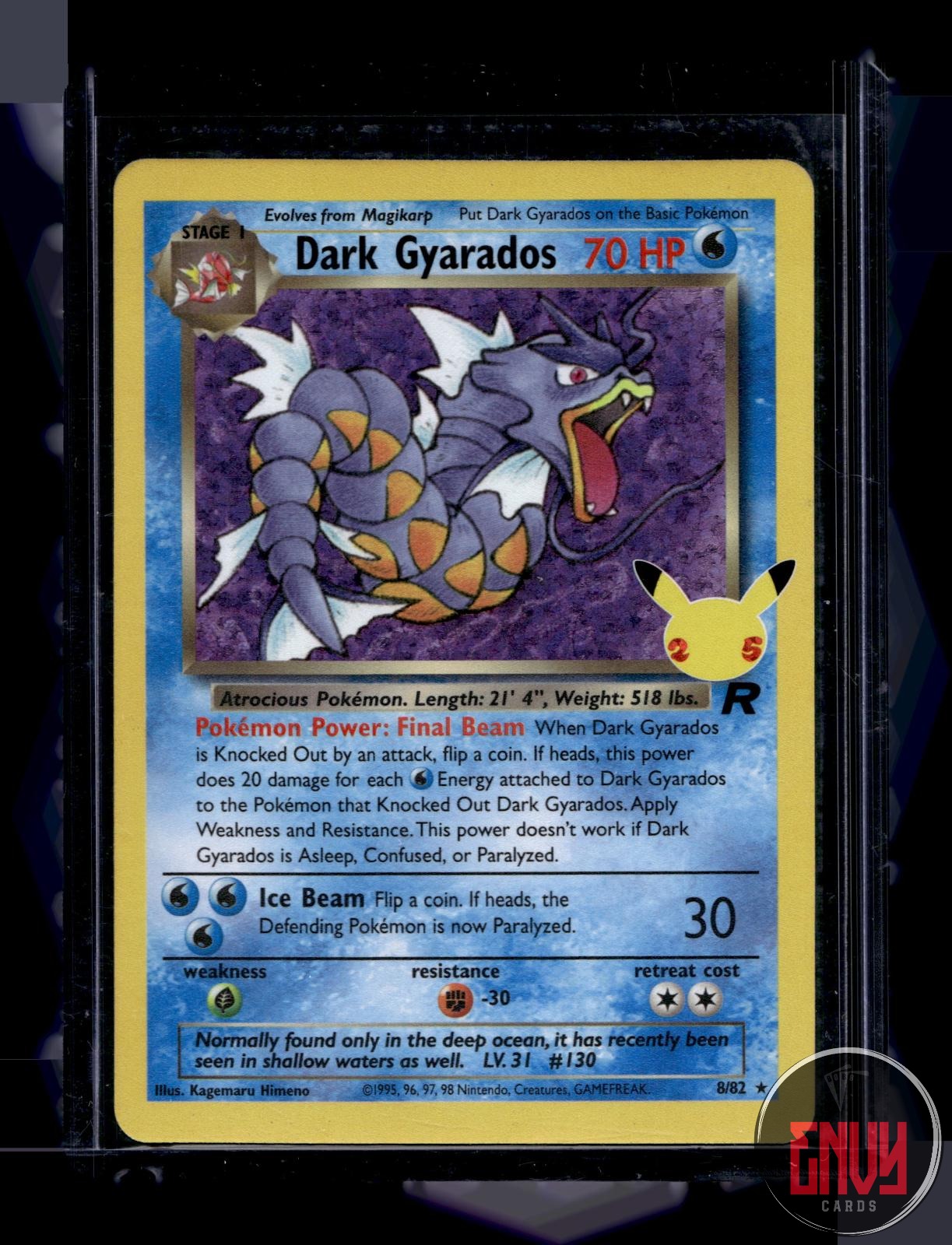 Dark Gyarados NM 82/82 Celebrations: Classic Collection Pokemon