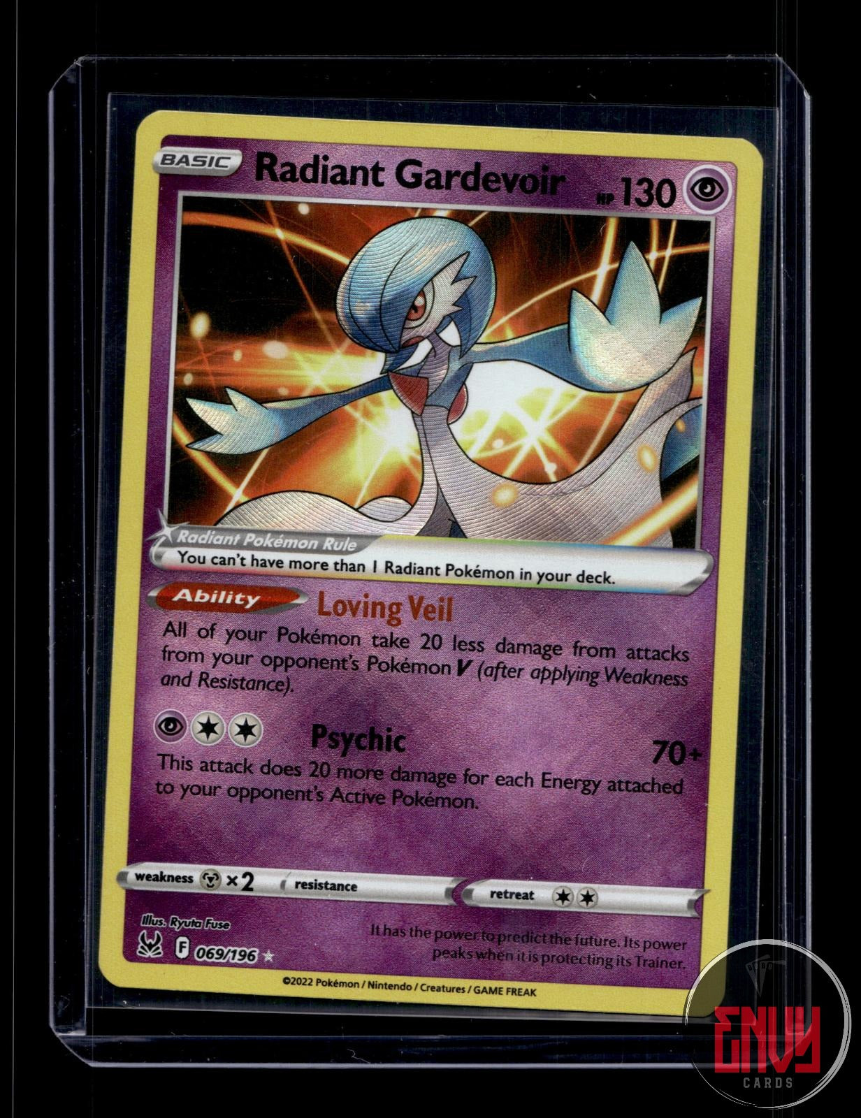 Radiant Gardevoir Near Mint 069/196 Radiant Rare Lost Origin Pokemon