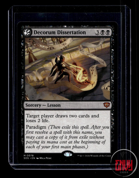 Decorum Dissertation Lightly Played 78 Mythic Secrets of Strixhaven