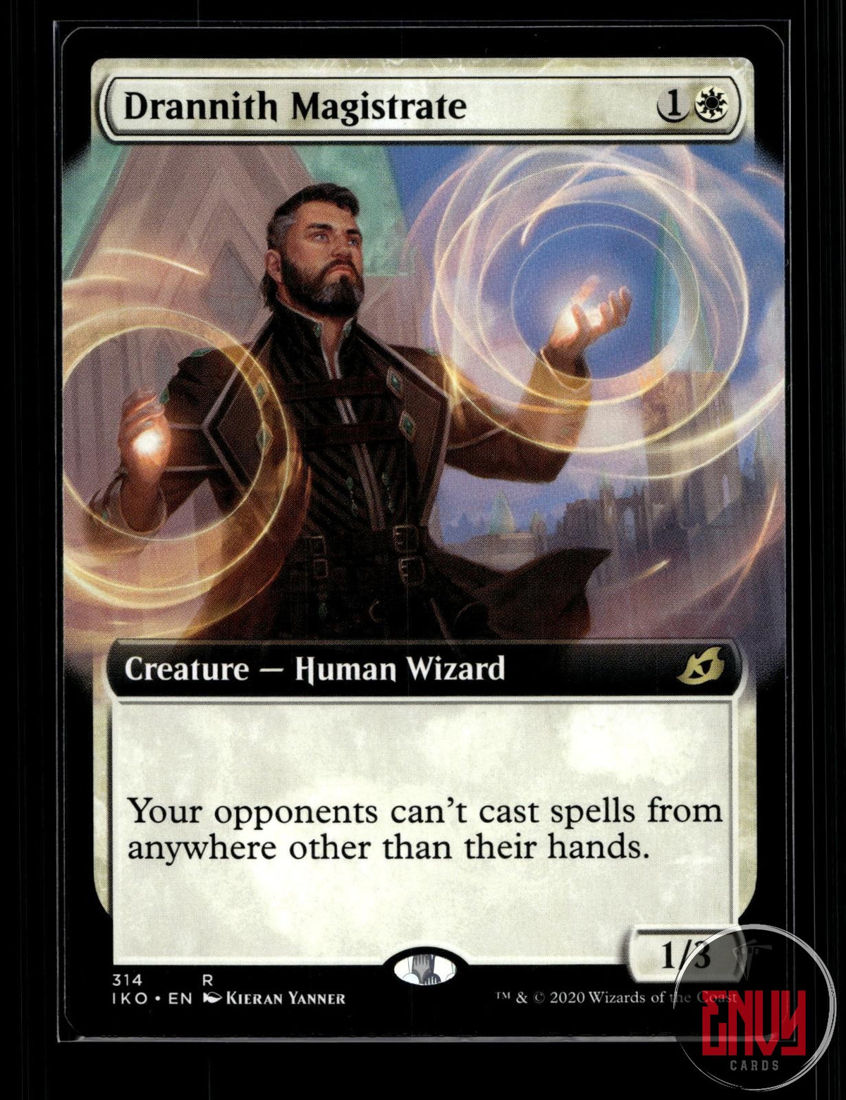 Drannith Magistrate (Extended Art) Near Mint 314 Rare Ikoria: Lair of Behemoths