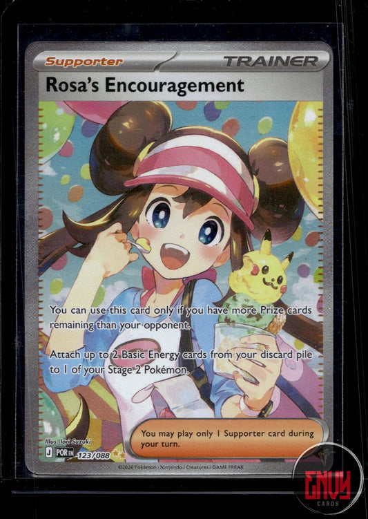 Rosa's Encouragement NM 123/088 Perfect Order Pokemon Holo