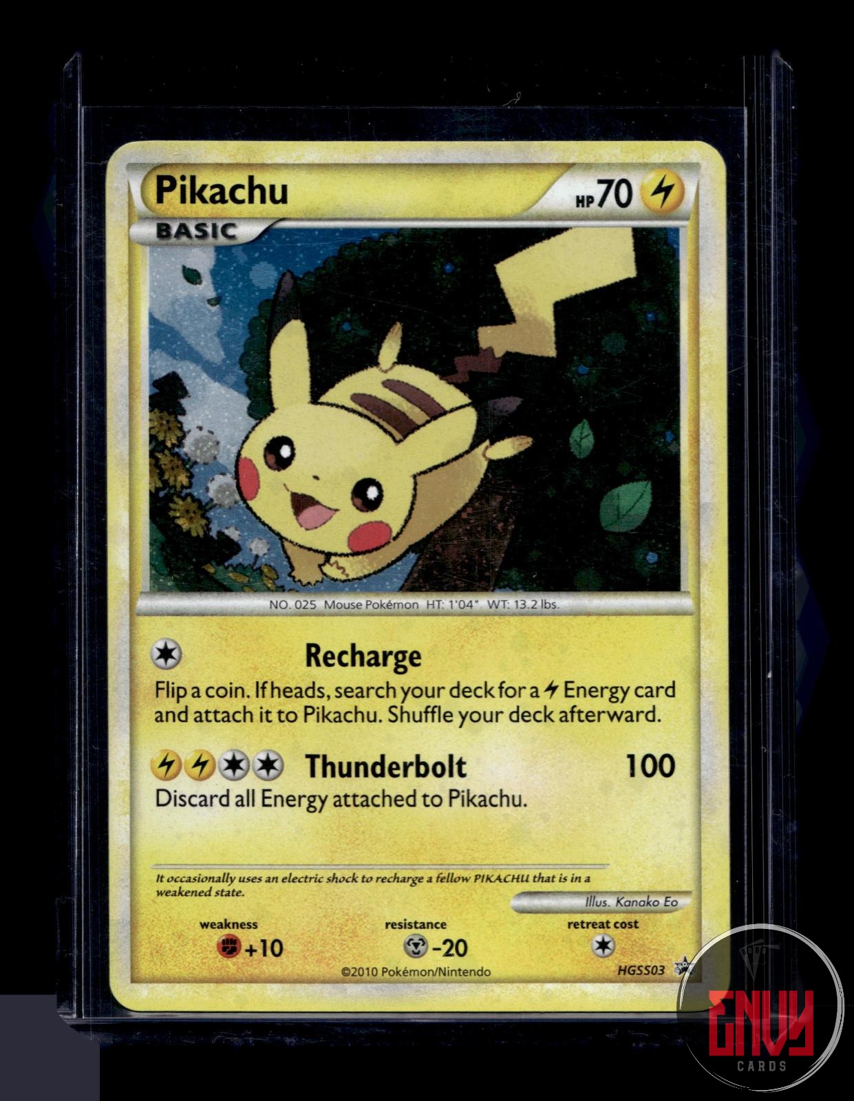 Pikachu Lightly Played HGSS03 Promo HGSS Black Star Promos Pokemon