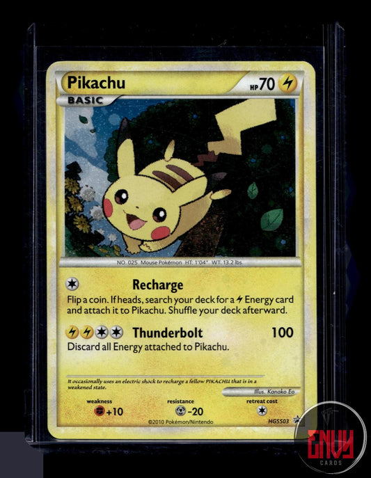 Pikachu Lightly Played HGSS03 Promo HGSS Black Star Promos Pokemon