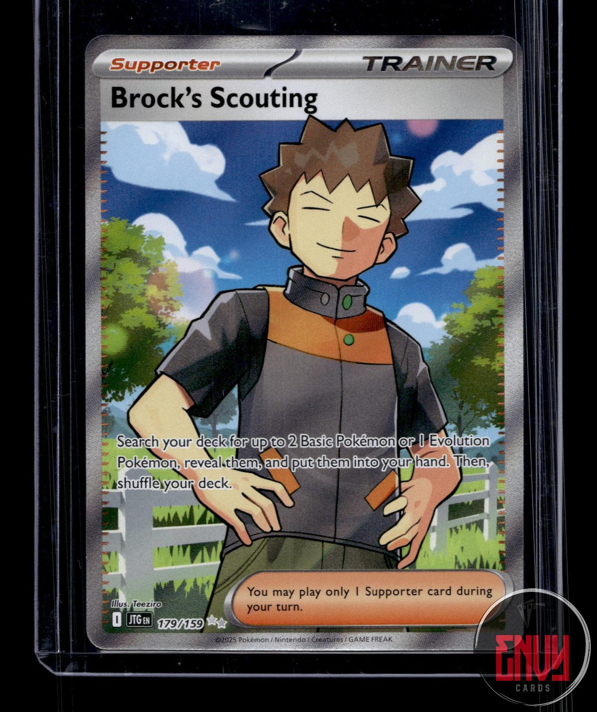 Brock's Scouting NM 179/159 UR Journey Together Pokemon Holo