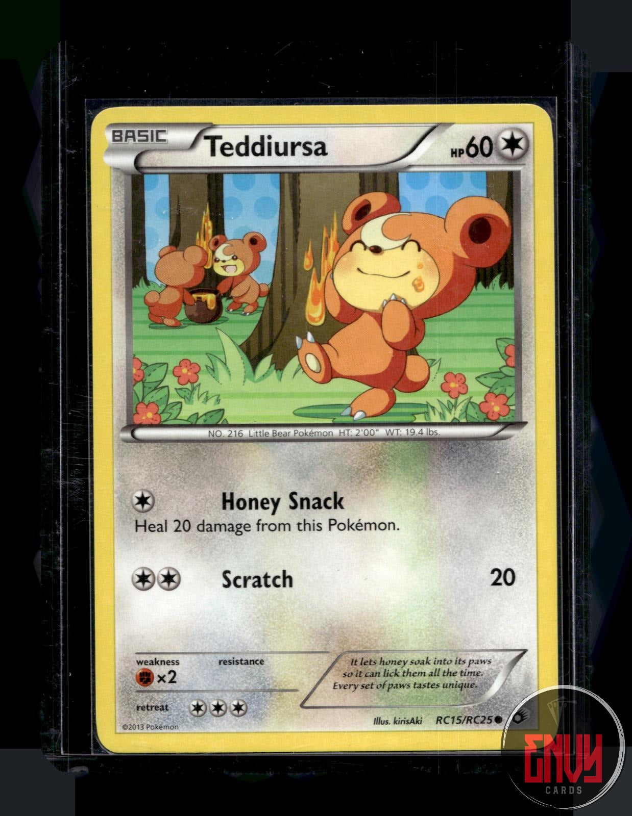 Teddiursa NM RC15/RC25 Common Legendary Treasures: Radiant Collection Pokemon