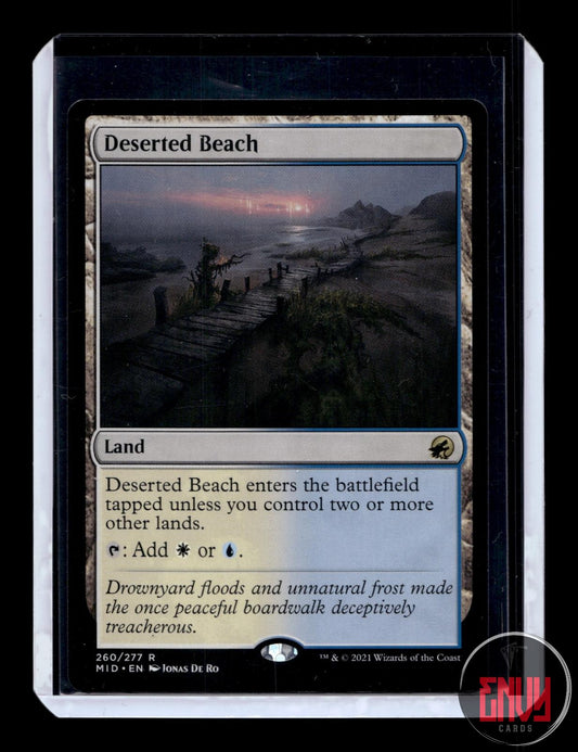 Deserted Beach Near Mint 260 Rare Innistrad: Midnight Hunt Magic: The Gathering