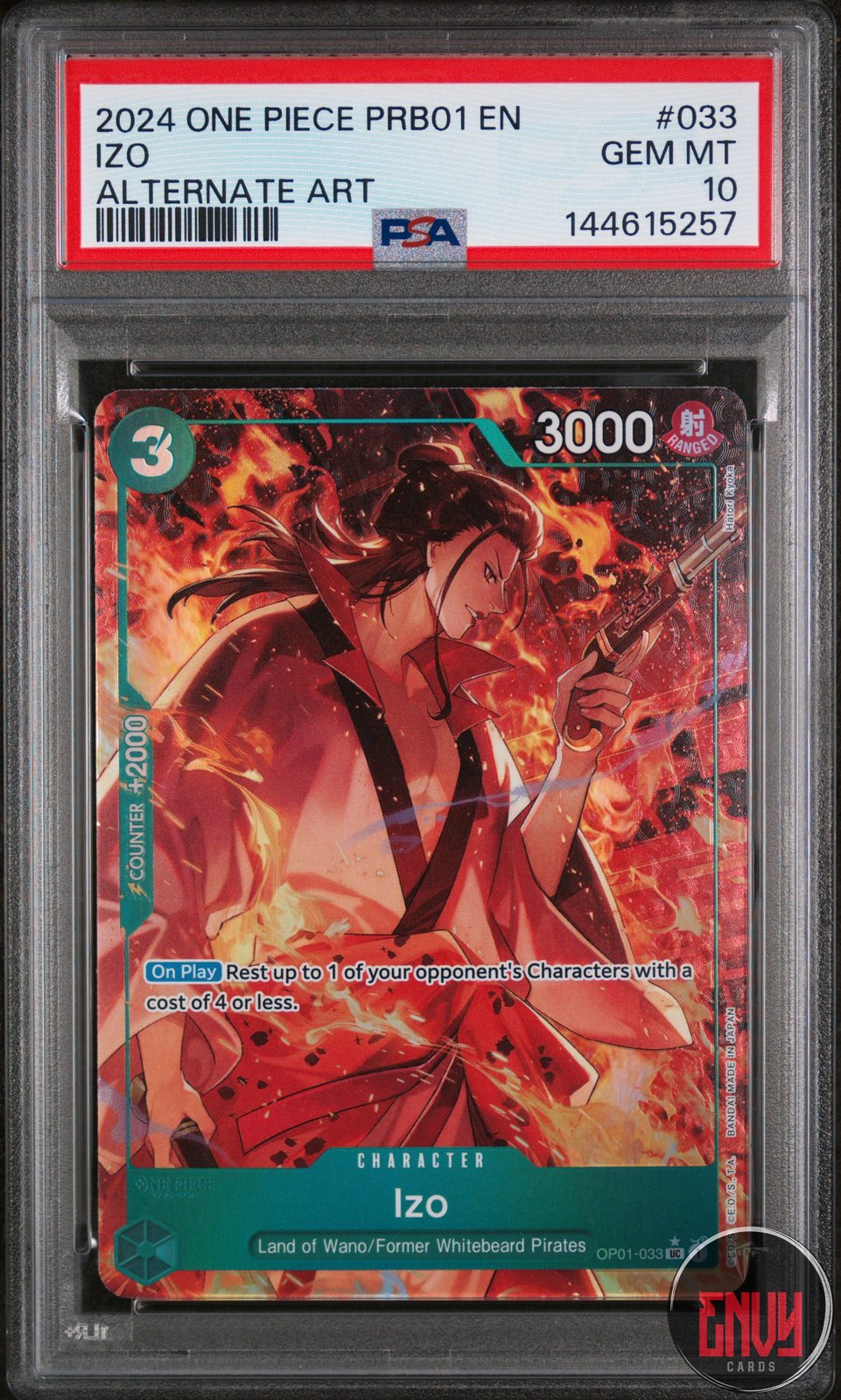 Izo 033 Alternate Art One Piece PSA 10