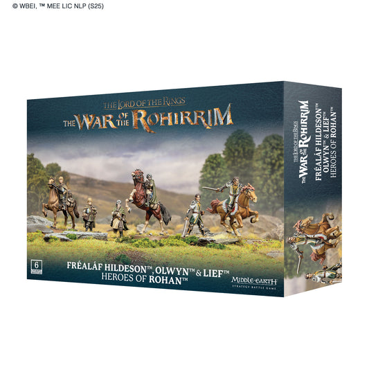 Middle-Earth Strategy Game: Fréaláf Hildeson™ Olwyn and Lief Heroes of Rohan
