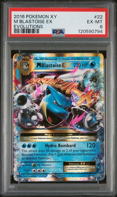 M Blastoise EX XY Evolutions 23/108 PSA 8