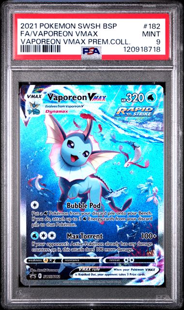 Vaporeon VMAX SWSH Promo SWSH182 PSA 9