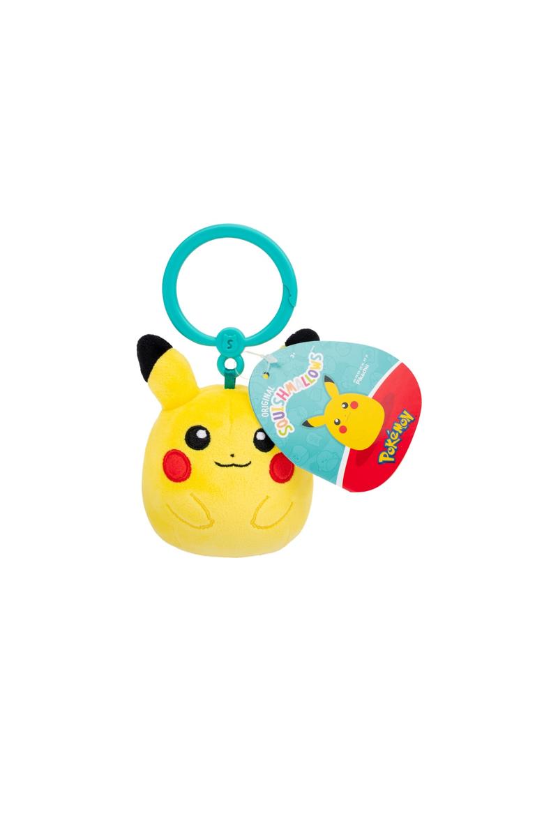 Squishmallows 3.5 Inch Plush Clip On Pokemon
