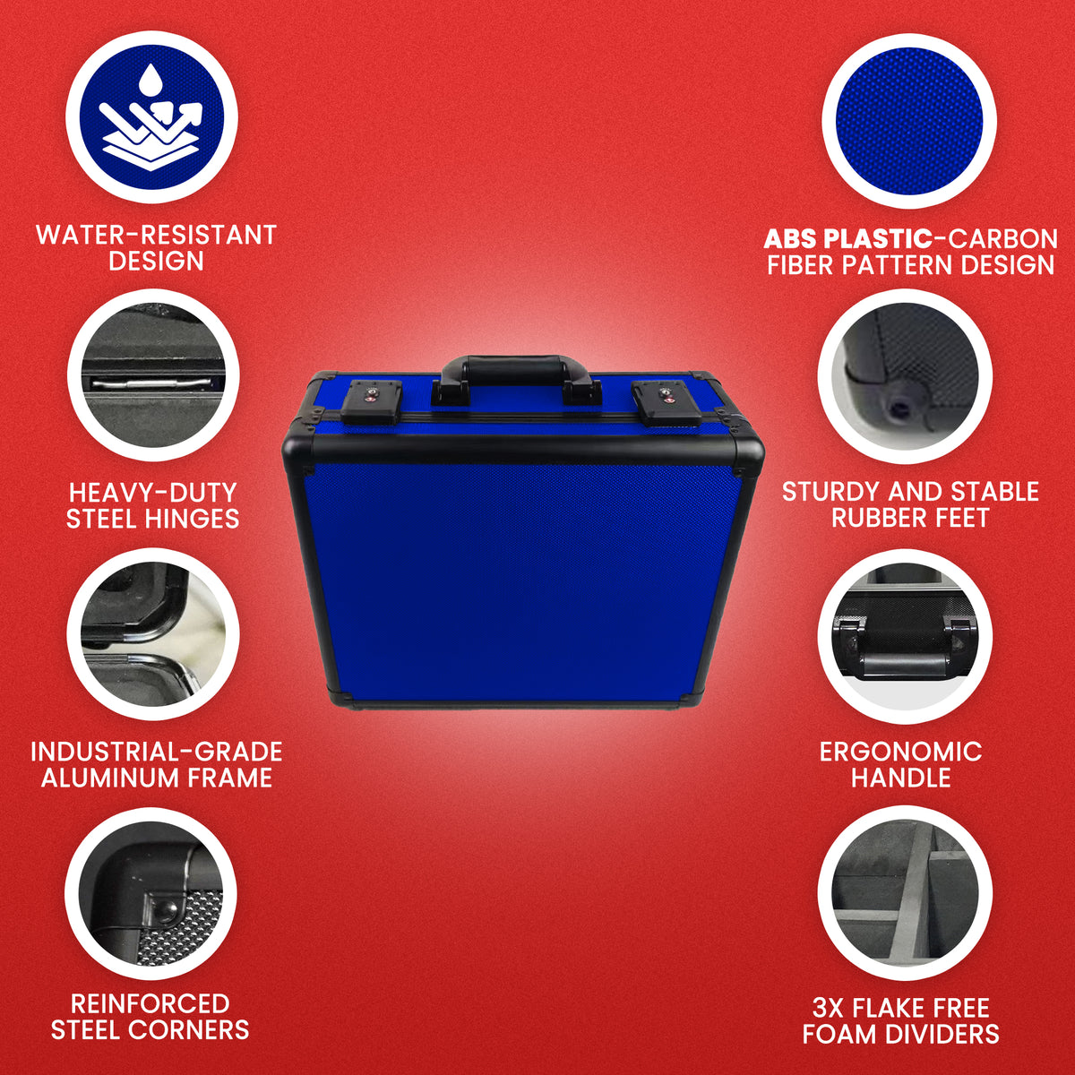 ER X BLUE GRADED CARD STORAGE BOX 3 ROWS
