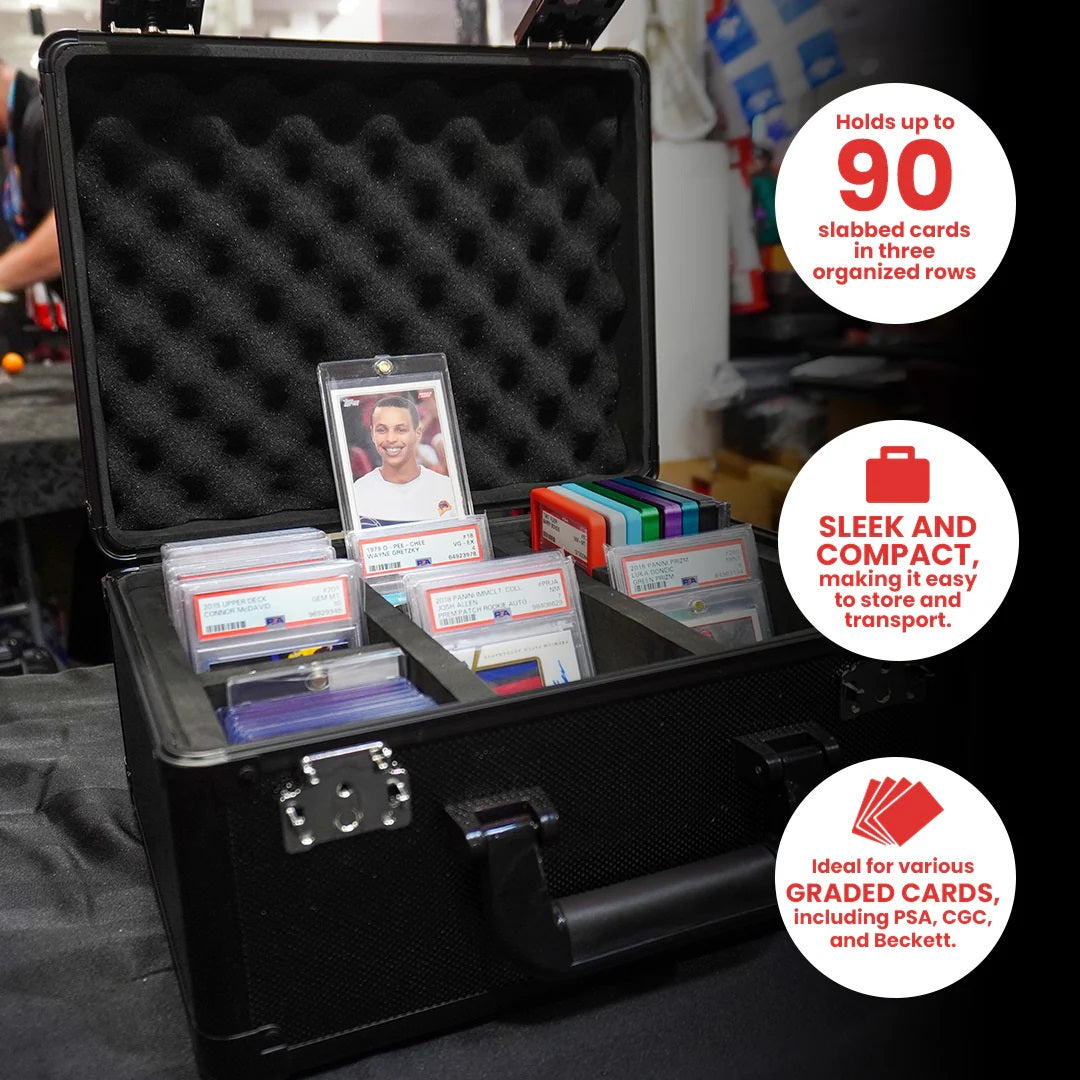 ER X BLACK GRADED CARD STORAGE BOX 3 ROWS