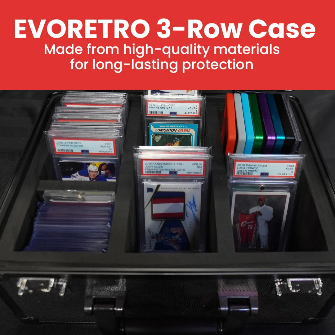 ER X BLACK GRADED CARD STORAGE BOX 3 ROWS
