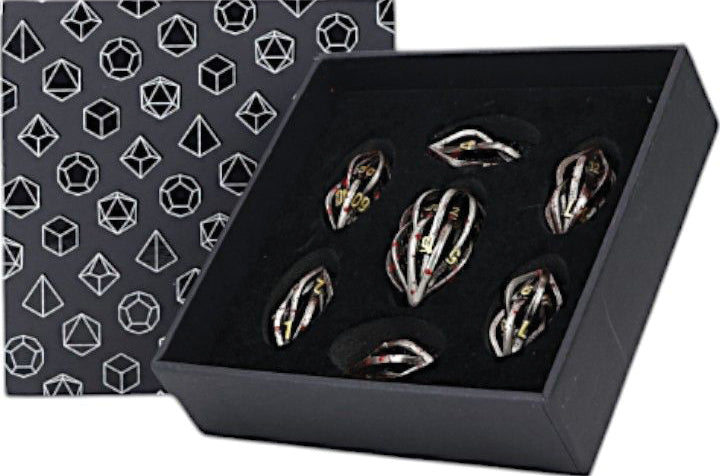 Let's Play Games LPG Dice: Elliptic Hollow Dice Set
