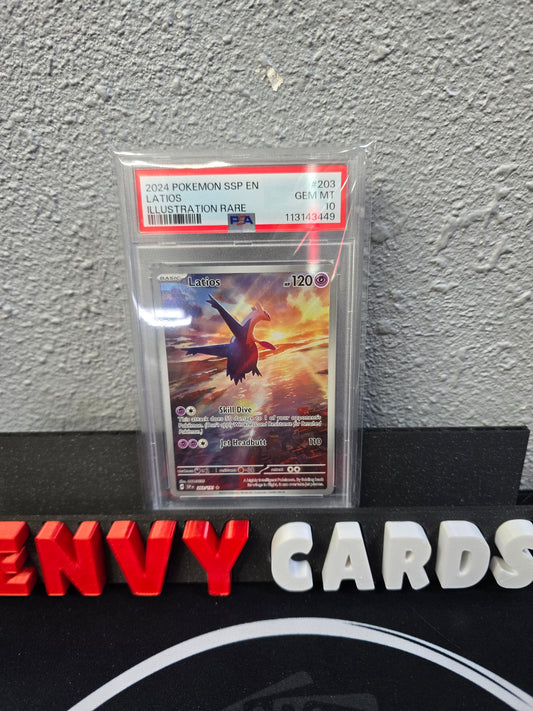 Latios IR 203/191 Surging Sparks PSA 10