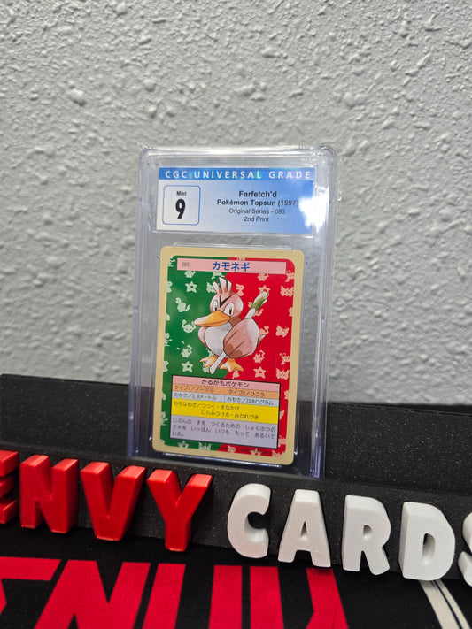 Farfetch'd Topsun Original Series Green Back 083 CGC 9