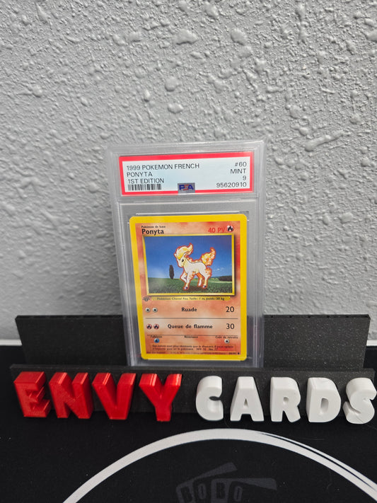 Ponyta 1st Edition Base Set FRENCH PSA 9