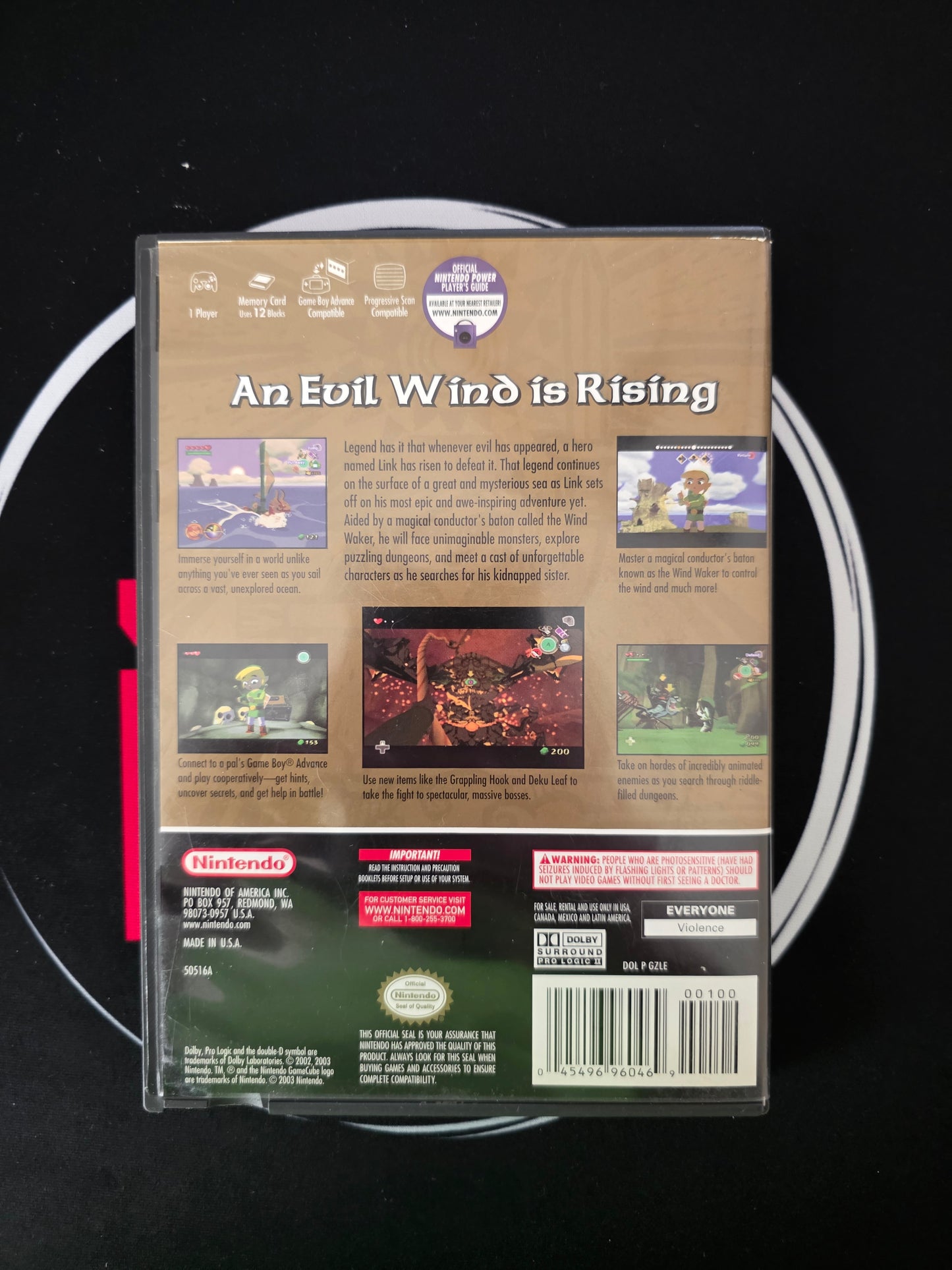 The Legend Of Zelda The Wind Waker Nintendo GameCube Complete CIB NO MANUAL Black Label