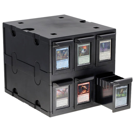 BCW: 6 Drawer Card Catalog - Black