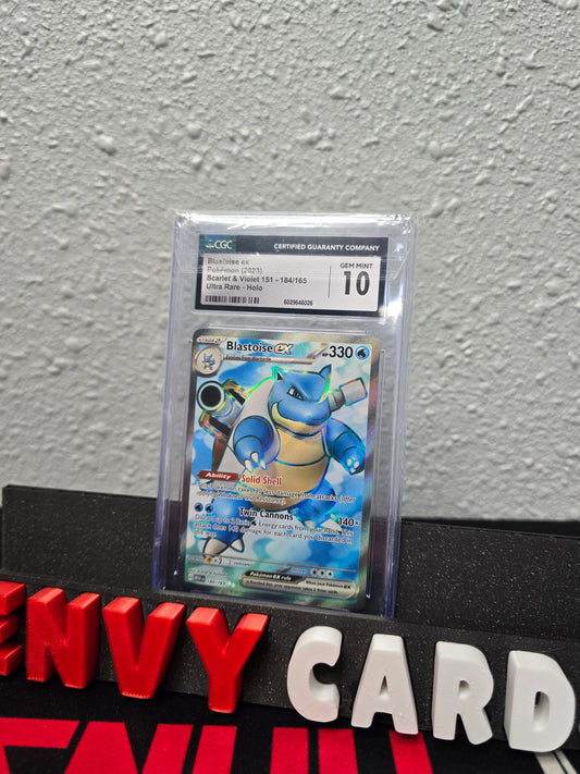 Blastoise EX UR S&V 151 184/165 CGC 10