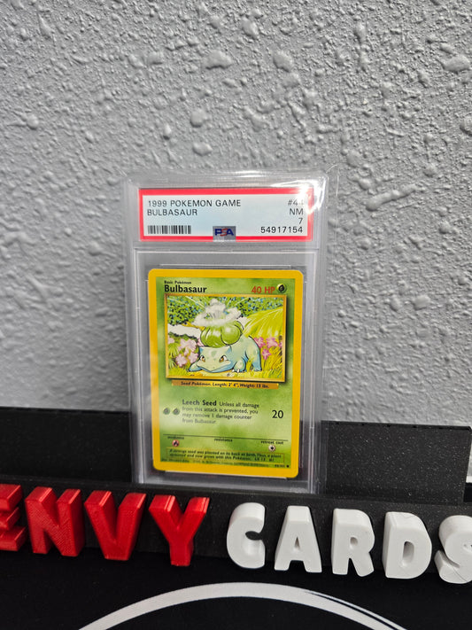 Bulbasaur Base Set Unlimited 44/102 PSA 7
