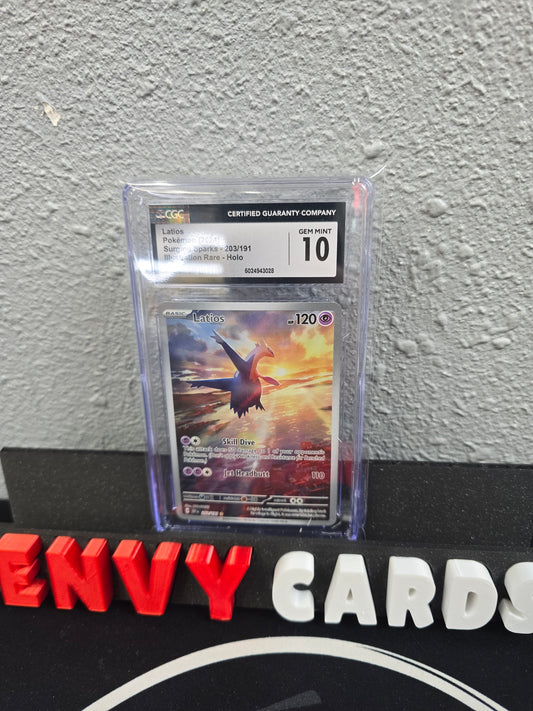 Latios IR Surging Sparks 203/191 CGC 10
