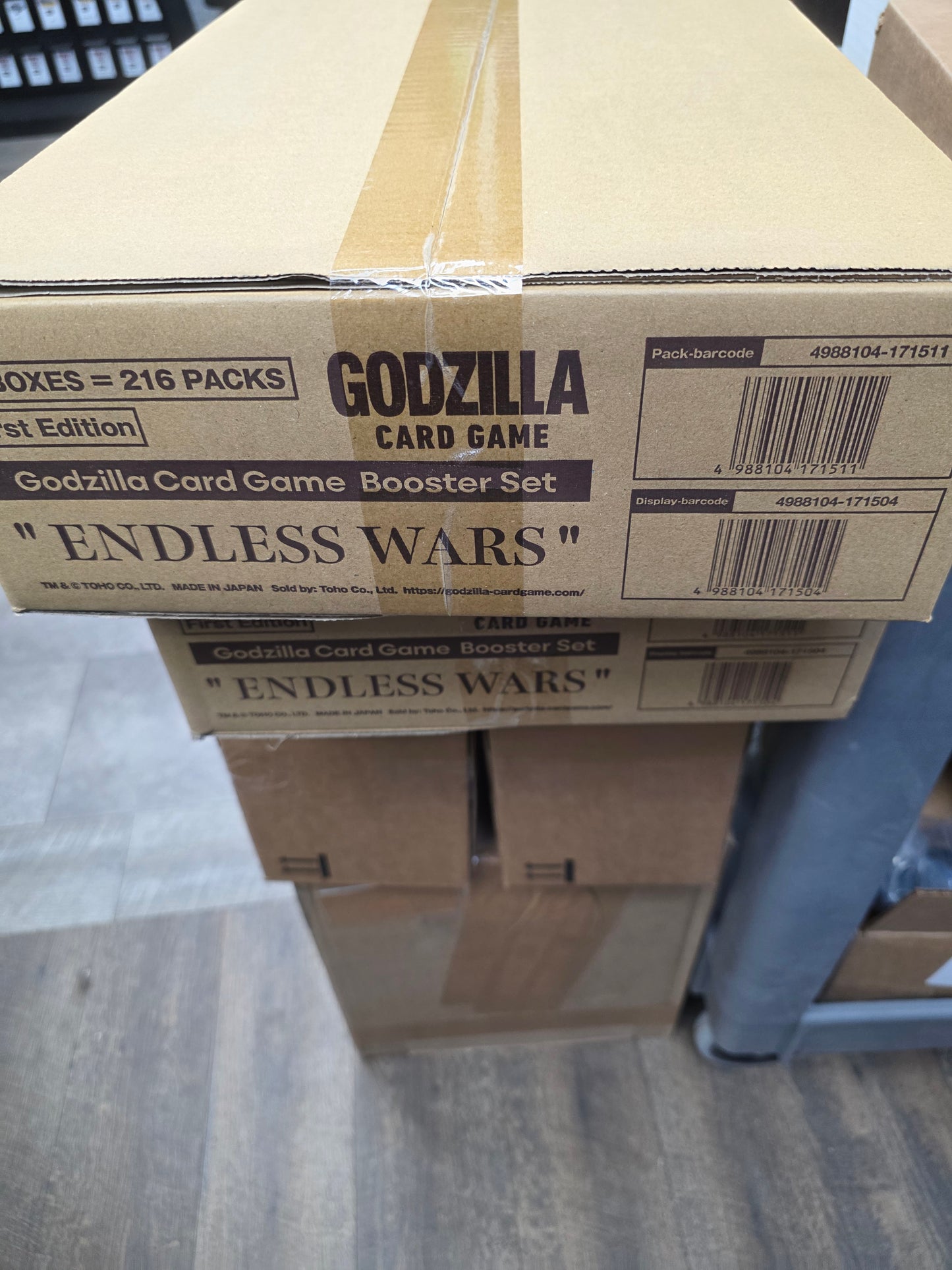 Godzilla Card Game: Booster Set #4 Endless Wars Booster Display