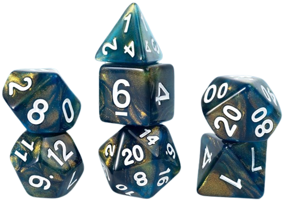 Sirius Dice RPG Dice Set (7): Multiple Colors