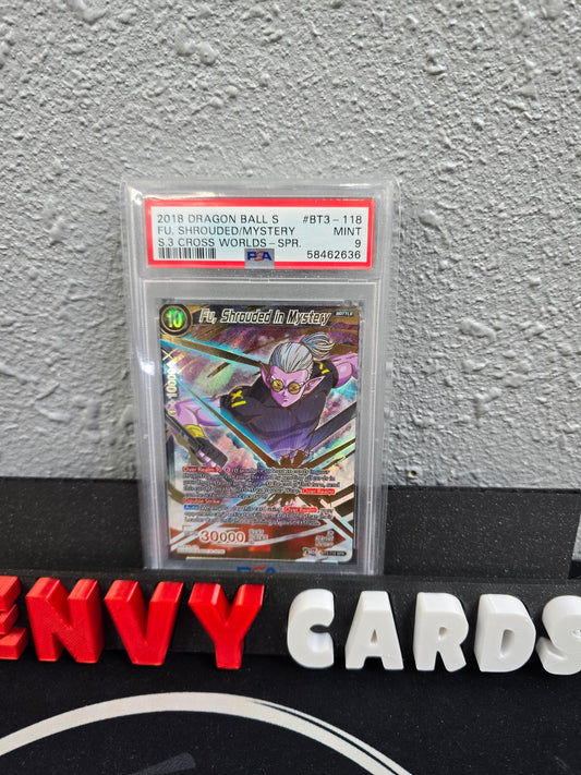 Fu, Shrouded in Mystery SPR S.3 Cross Worlds BT3-118 SPR PSA 9