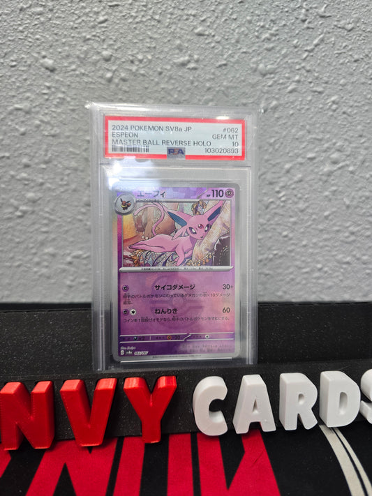 Espeon Masterball Terastal Festival Japanese PSA 10