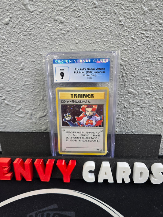 Rocket's Sneak Attack Holo Rocket Gang Japanese CGC 9 Blue Label