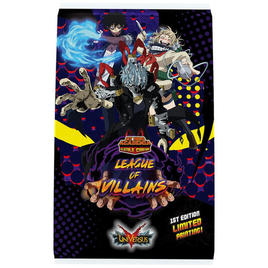 UniVersus CCG: Set 4- My Hero Academia League of Villains Booster Pack, 1st Edition