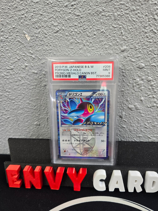 Porygon Z Promo Megalo Canon Booster 208/BW-P PSA 9