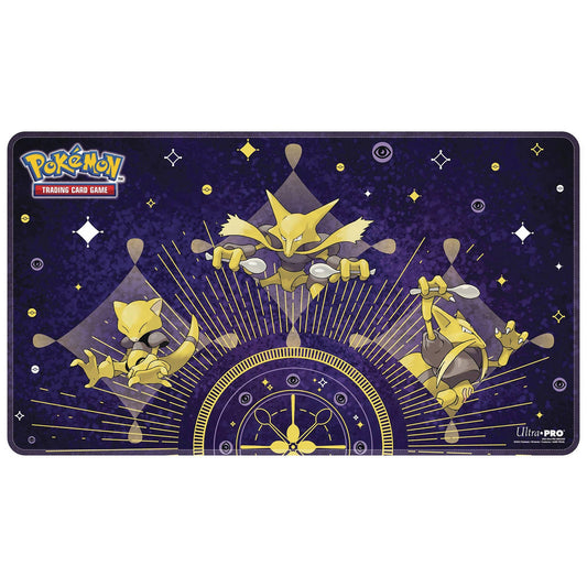 Pokemon TCG: Abra Evolutions Stitched Playmat - White Stitched