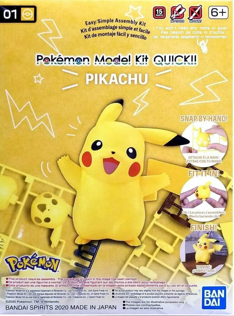 POKEMON MODEL KIT QUICK!! 01 PIKACHU