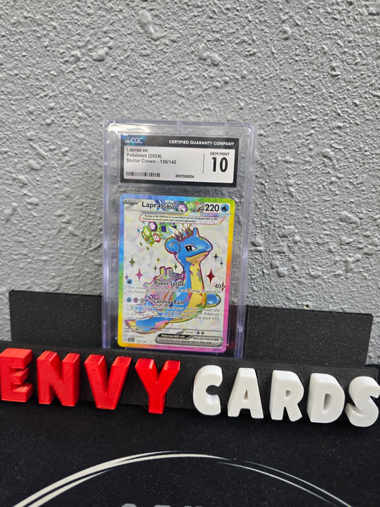 Lapras EX FA Stellar Crown 158/142 CGC 10