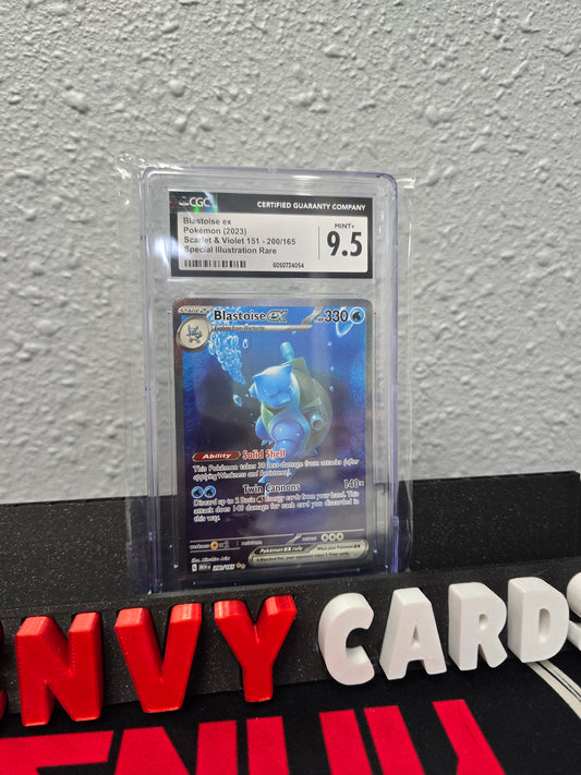 Blastoise EX SAR 200/165 S&V 151 CGC 9.5