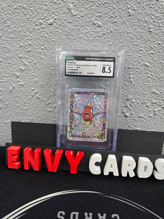 Magikarp Merlin Pokemon Stickers Series 1 Holographic S20 CGC 8.5