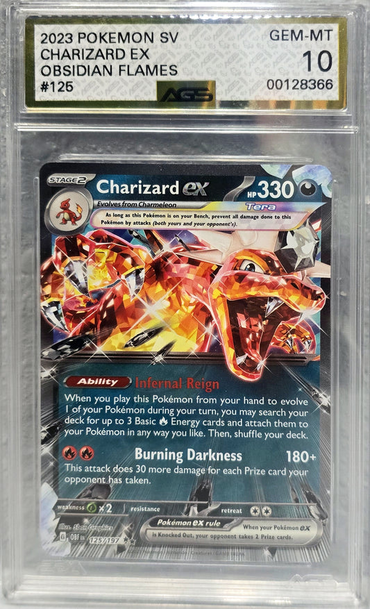 Charizard EX Obsidian Flames 125/197 AGS 10