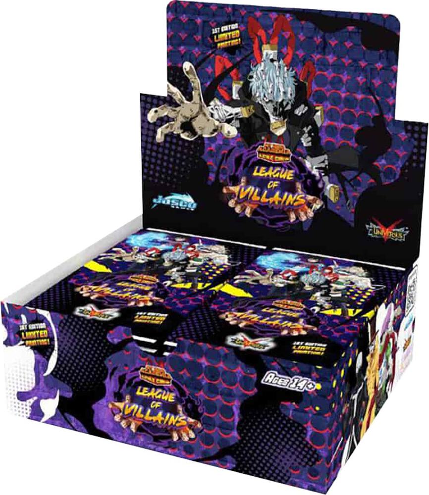 UniVersus CCG: Set 4- My Hero Academia League of Villains Booster Display, 1st Edition