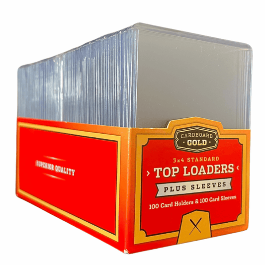 Cardboard Gold TOP-LOADER 3x4,100 CT
PENNY SLEEVES INCLUDED