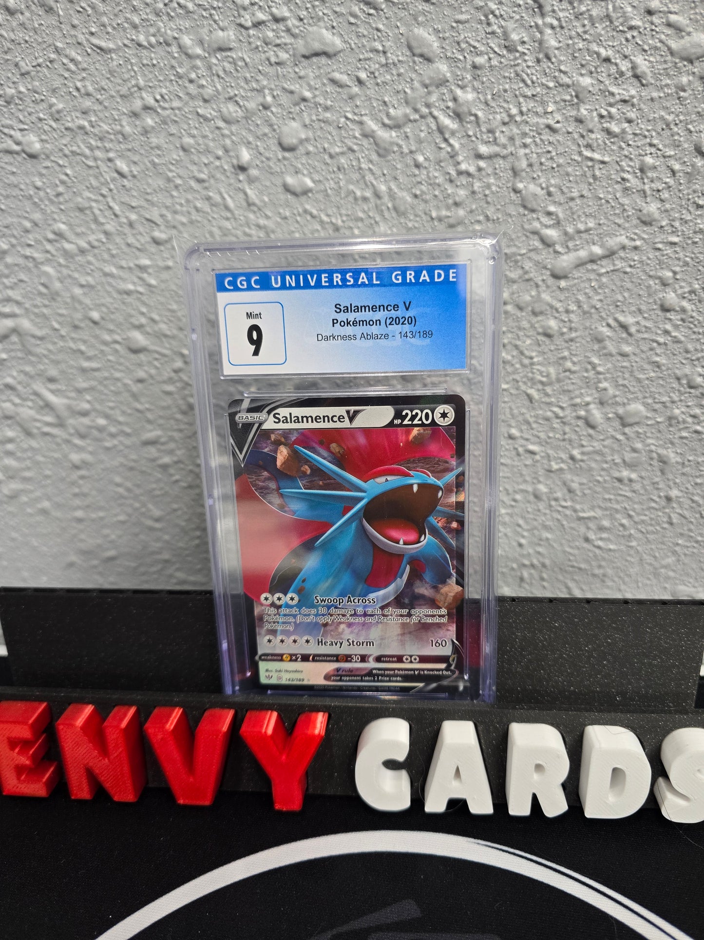 Salamence V Darkness Ablaze 143/189 CGC 9 Blue Label