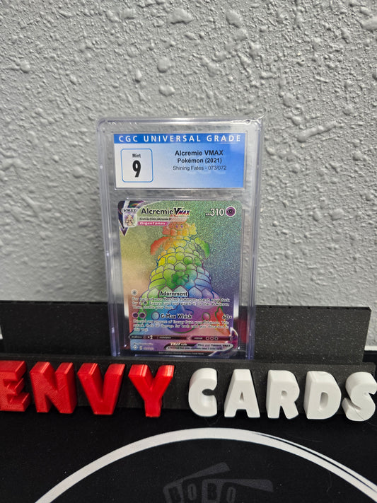 Alcremie VMAX Rainbow Shining Fates 073/072 CGC 9 Blue Label