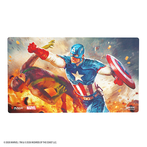 Playmat: MTG Prime- Marvel Super Heroes- Captain America, Super-Soldier