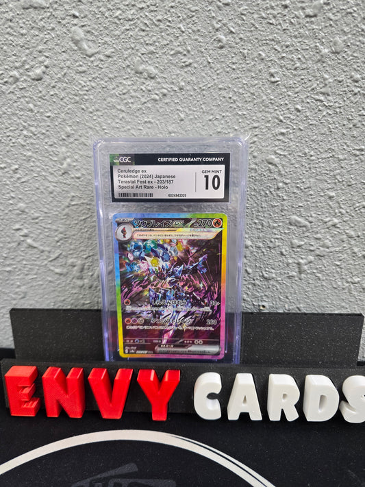 Ceruledge EX SAR Terastal Festival 203/187 Japanese CGC 10